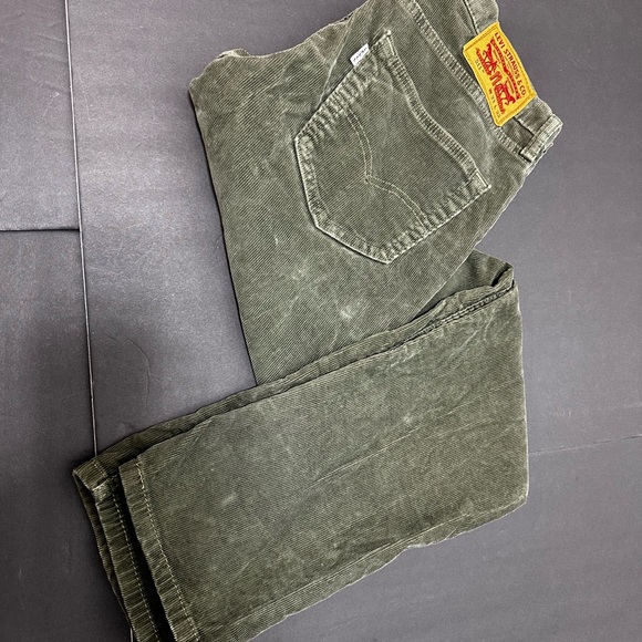 Levi’s 511 Slim Fit Corduroy Pants Olive Green W33 L32 - Picture 16 of 16